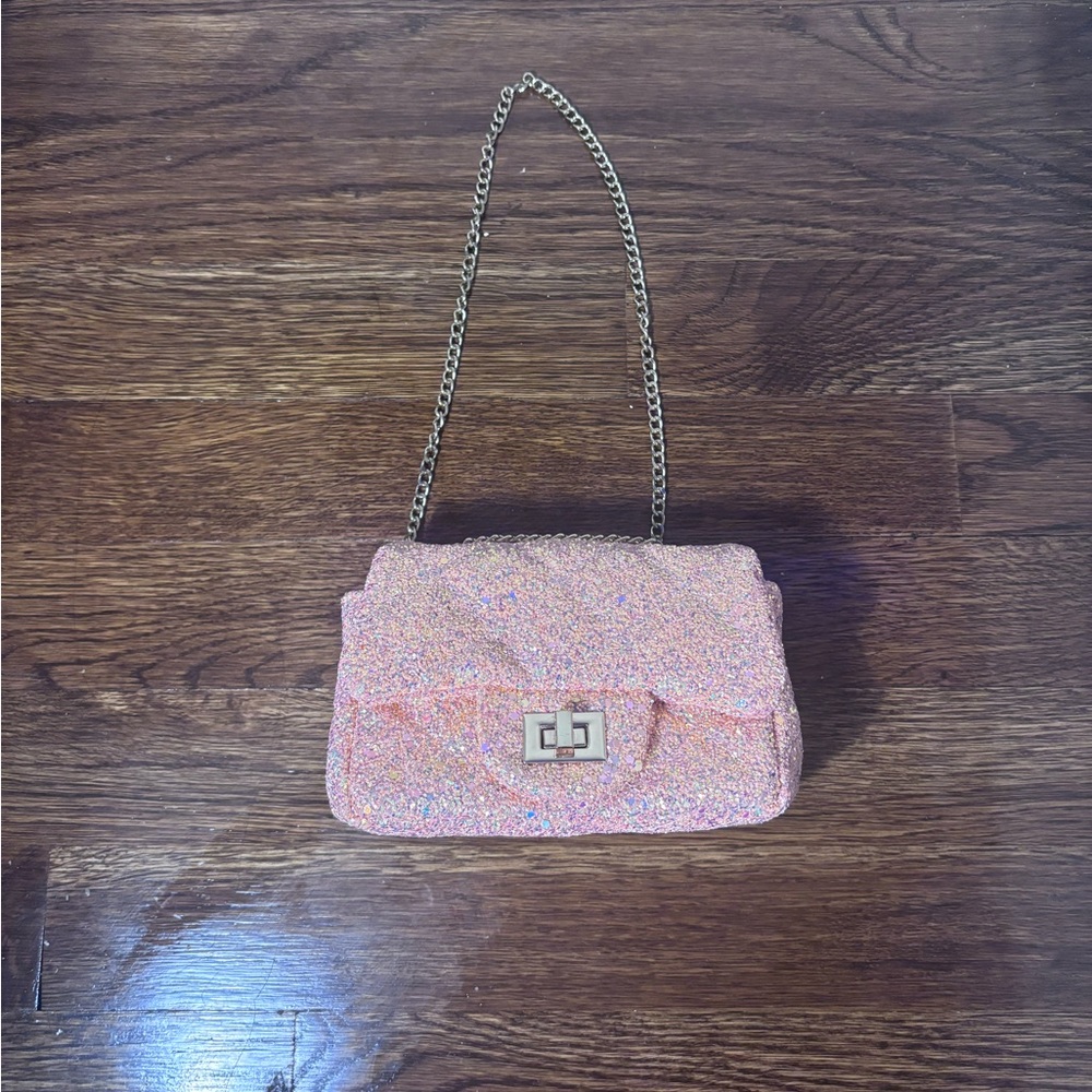 Pink Glitter Purse